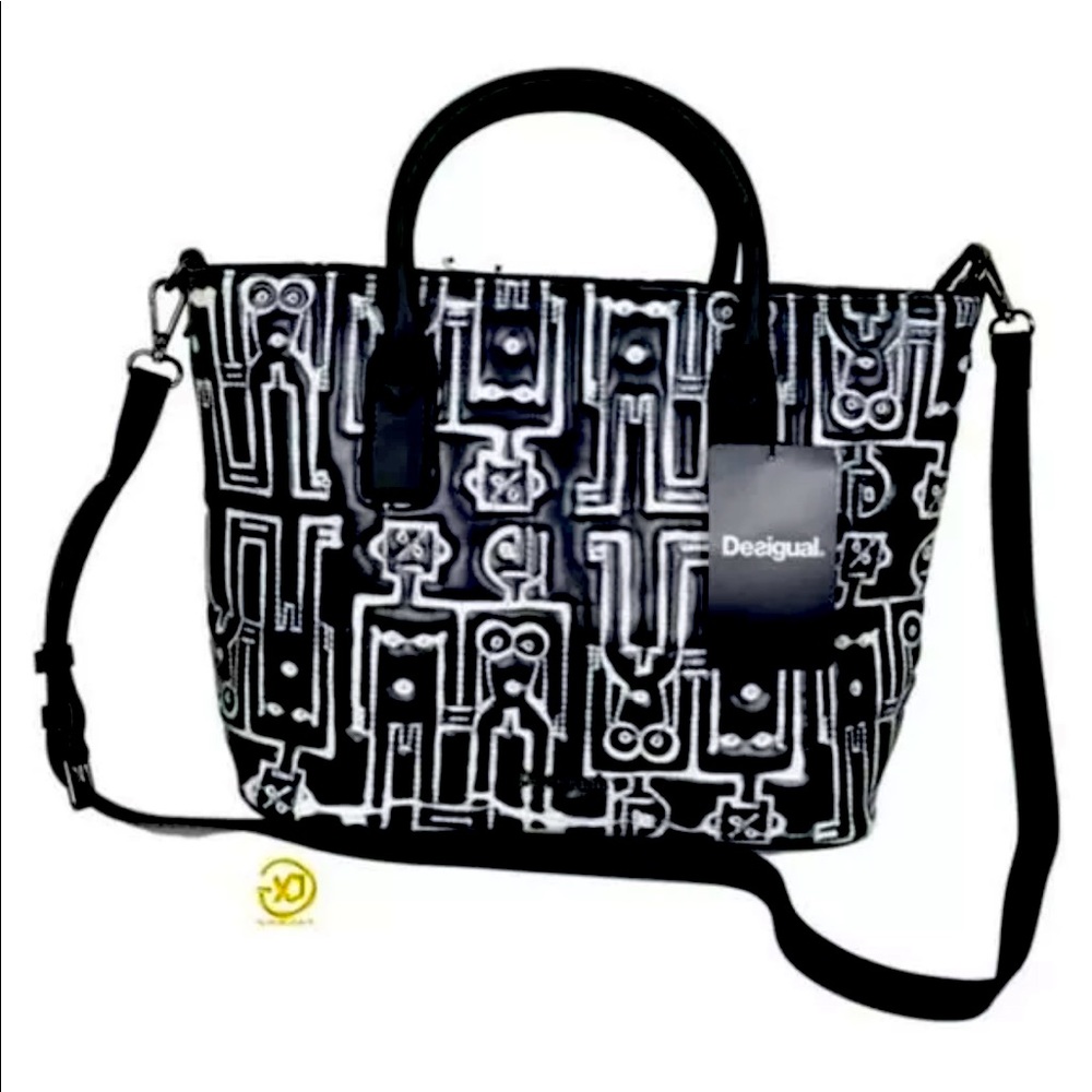 Desigual Robots Holbox Tote Pop Art Bag